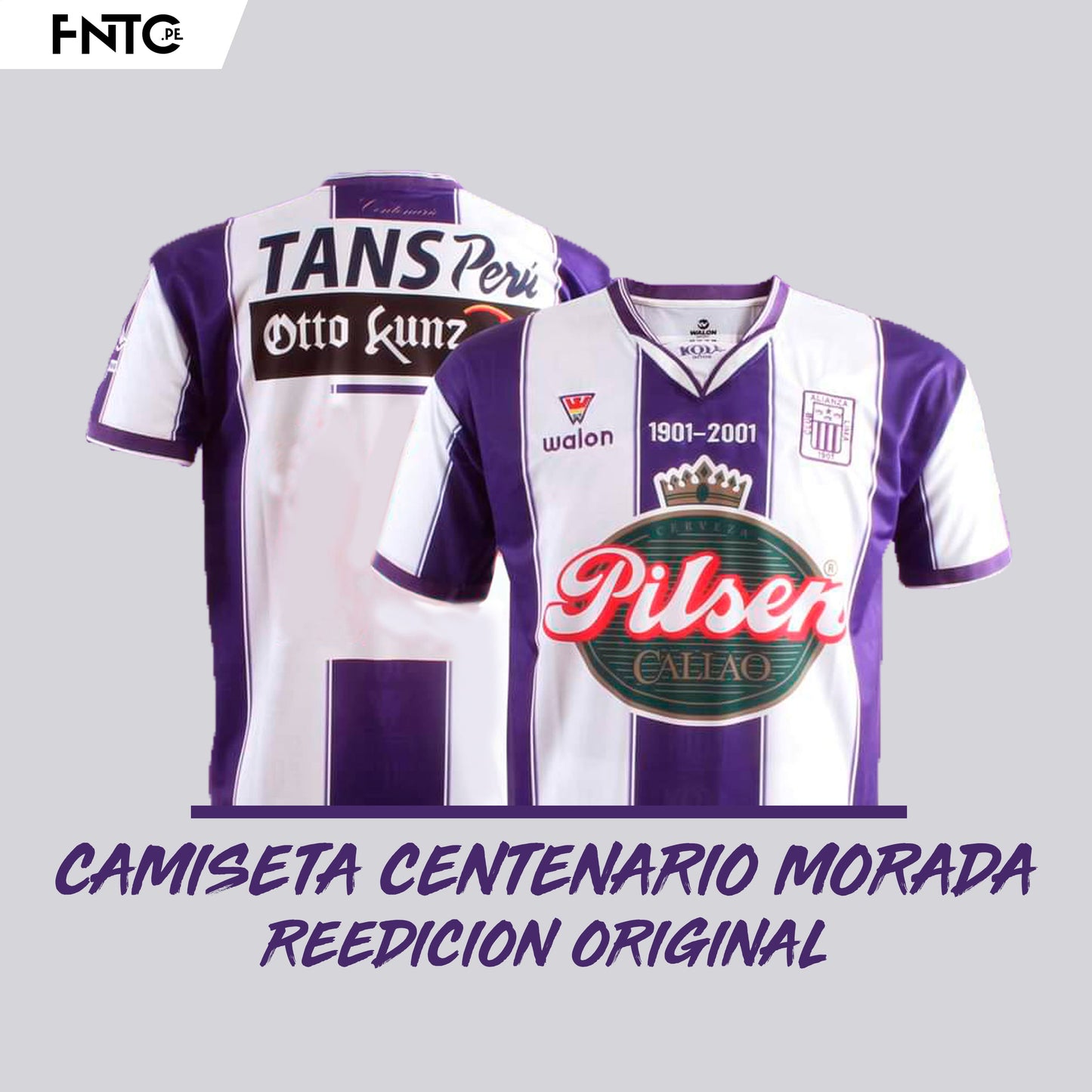 Camiseta Centenario Morada Walon Reedición Original (Stock limitado)